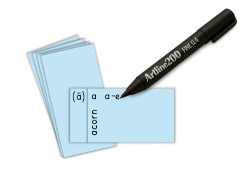 Blank Playberry T3 Spelling Cards - Blue (100)