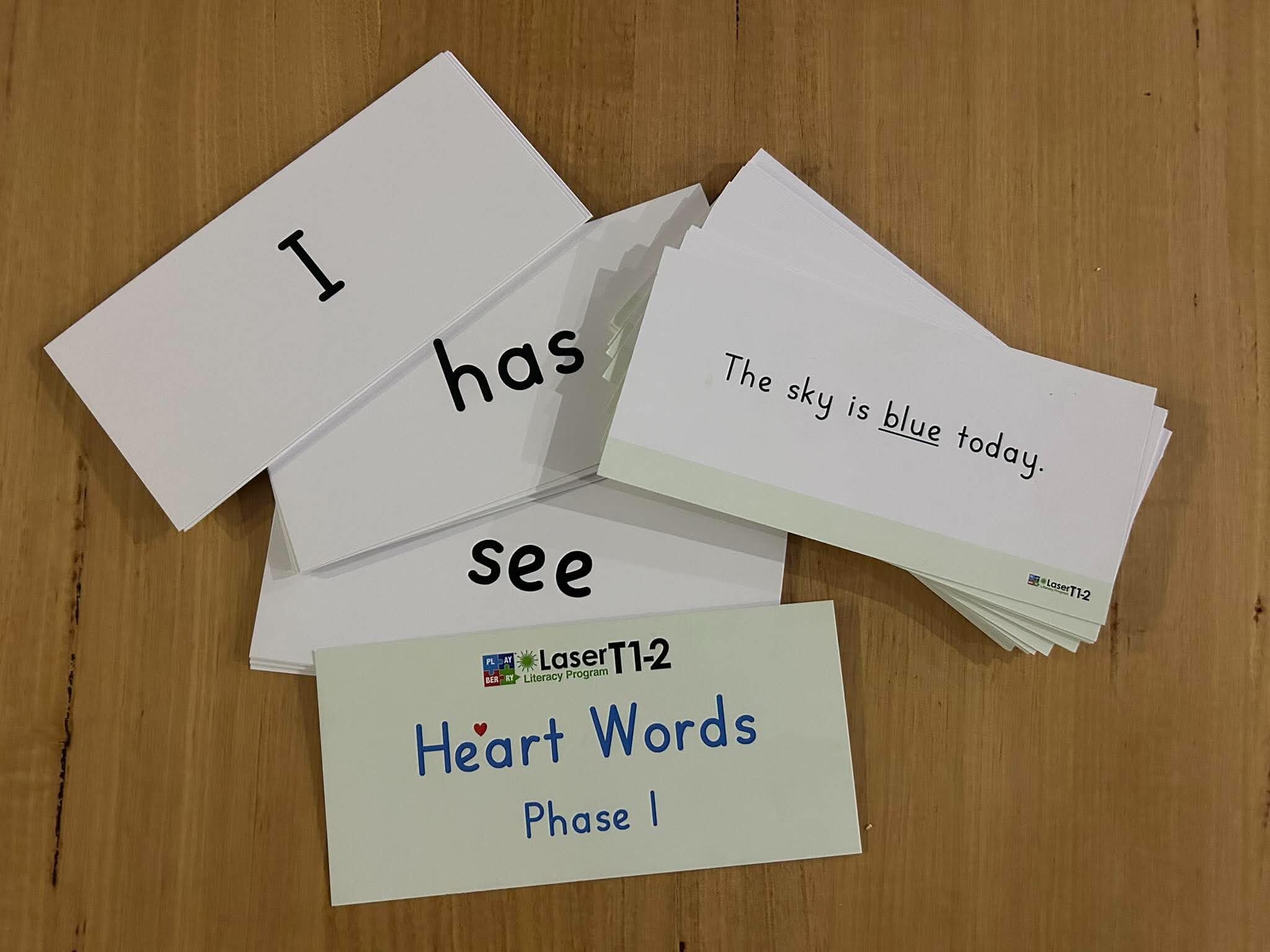 Phase 1 Heart Word Deck